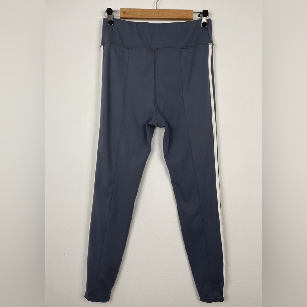 Jack Wills Active Leggings Gym Pants Side Stripe UK 14 Grey Ankle Length - Picture 4 of 7